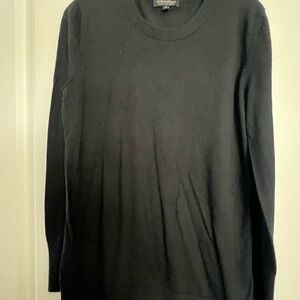 Banana Republic Black Merino Crewneck Sweater